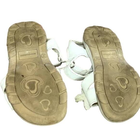 4 Pairs of Girls 7/8 9/10 Summer Polka Dot Floral Cherry Sandals Flip Flops - Picture 3 of 5